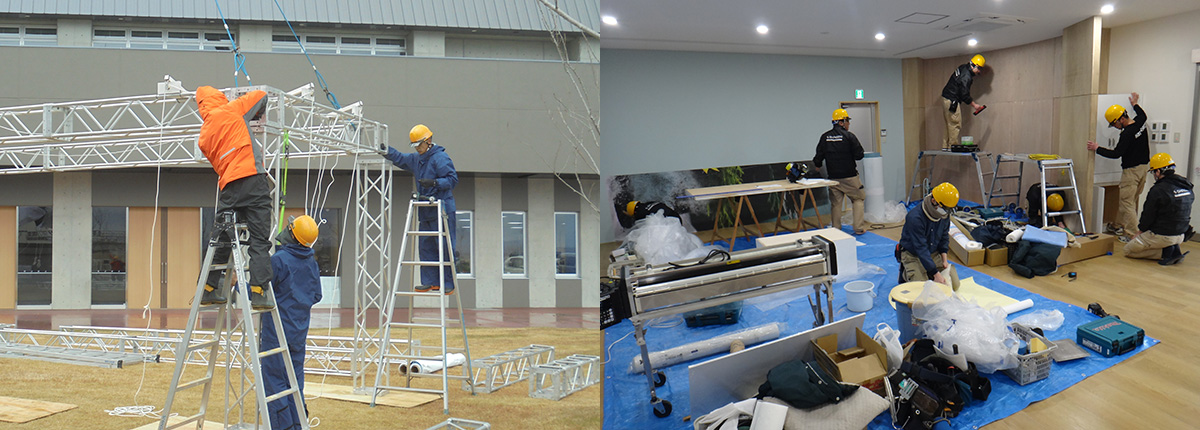 長年の実績と豊富なノウハウを持つ私たちが イベントの企画から施工、運営までワンストップで行います。