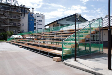 観覧席設営(城下町しばたふるさとまつり)